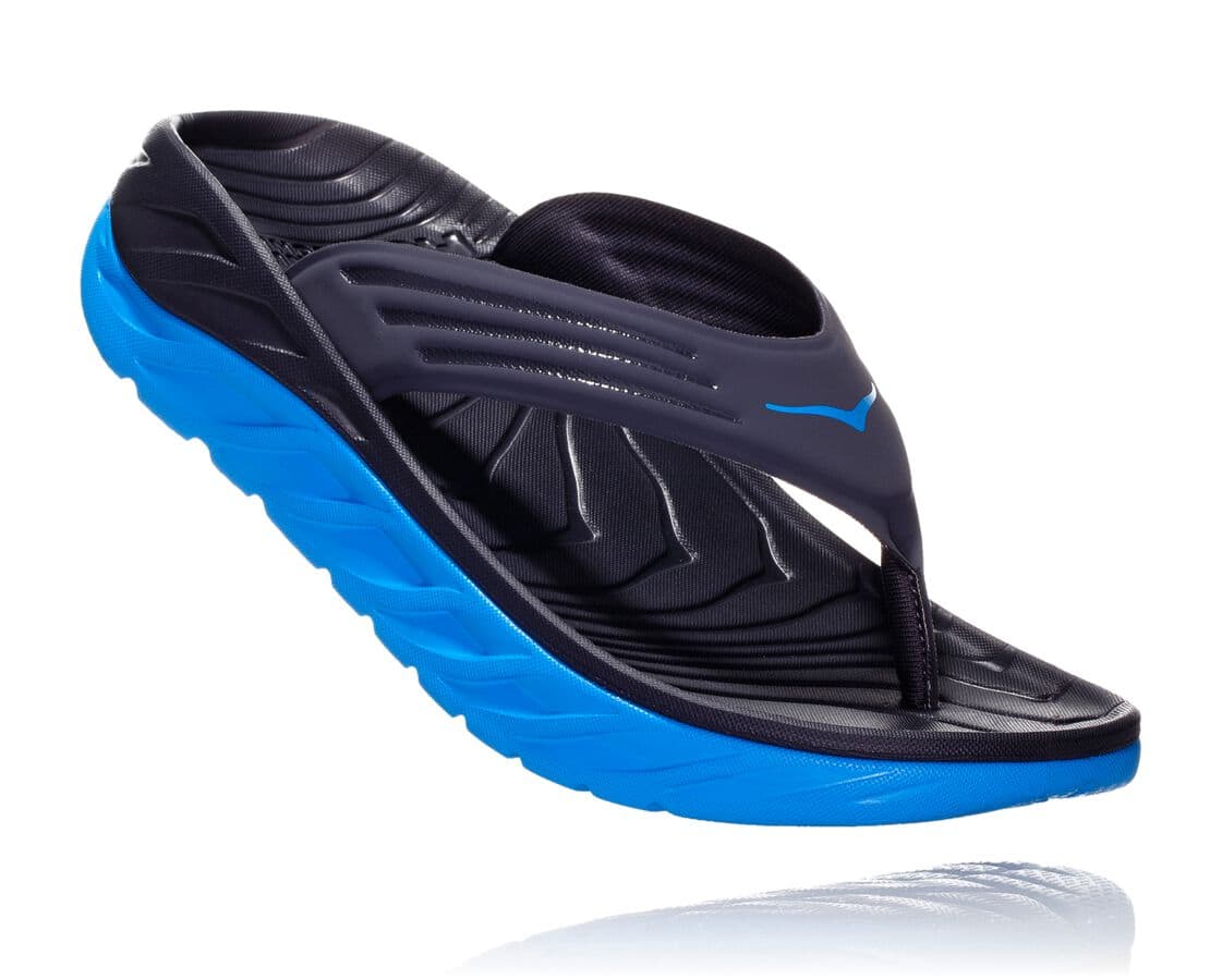 Hoka One One Ora Recovery Flip South Africa - Mens Recovery Sandals - Blue,HYADS-7281